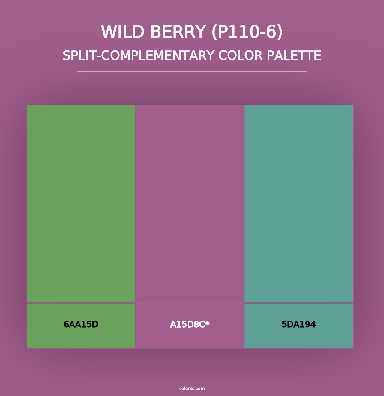 Wild Berry (P110-6) - Split-Complementary Color Palette