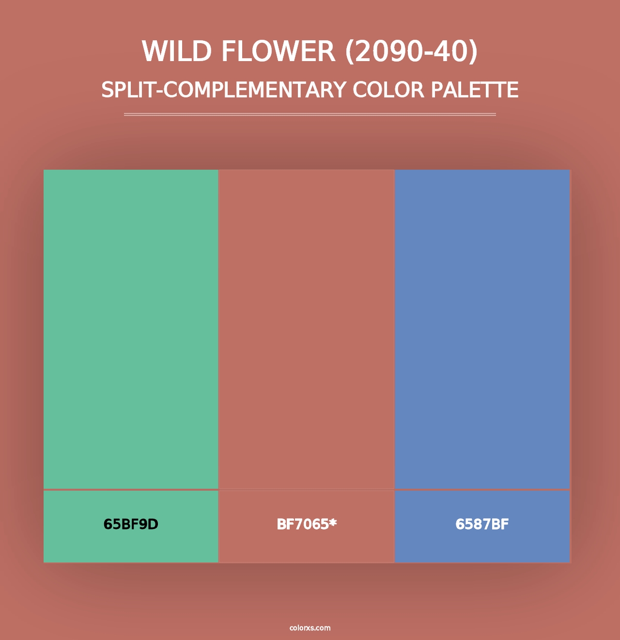 Wild Flower (2090-40) - Split-Complementary Color Palette