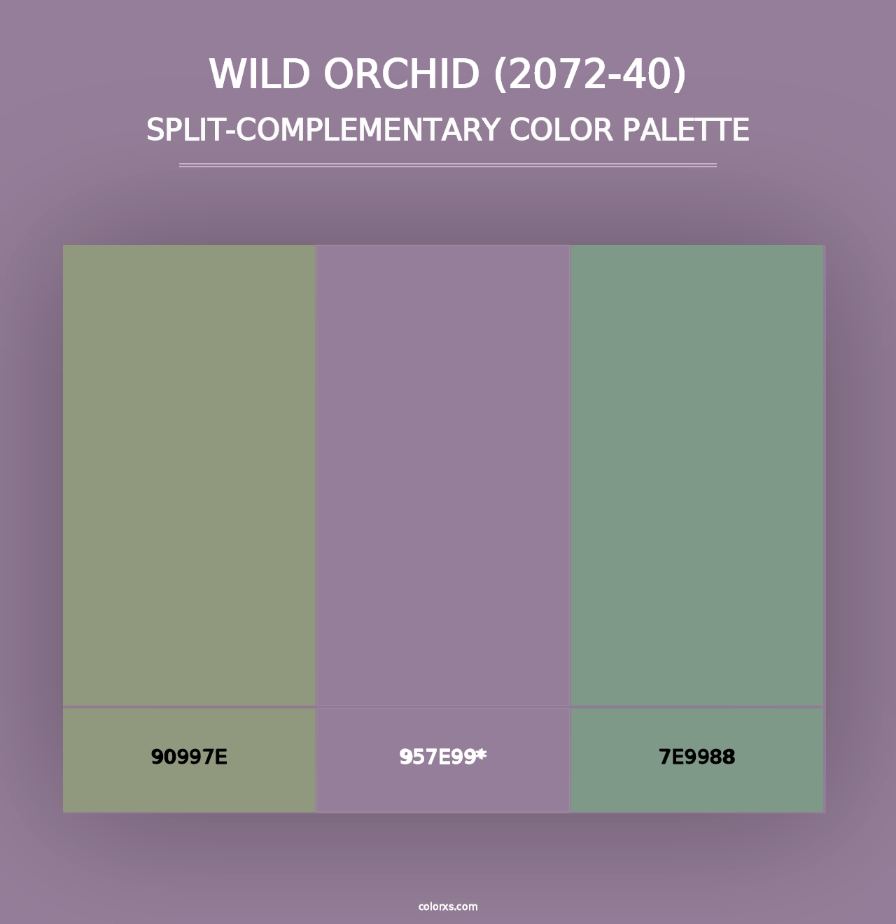 Wild Orchid (2072-40) - Split-Complementary Color Palette