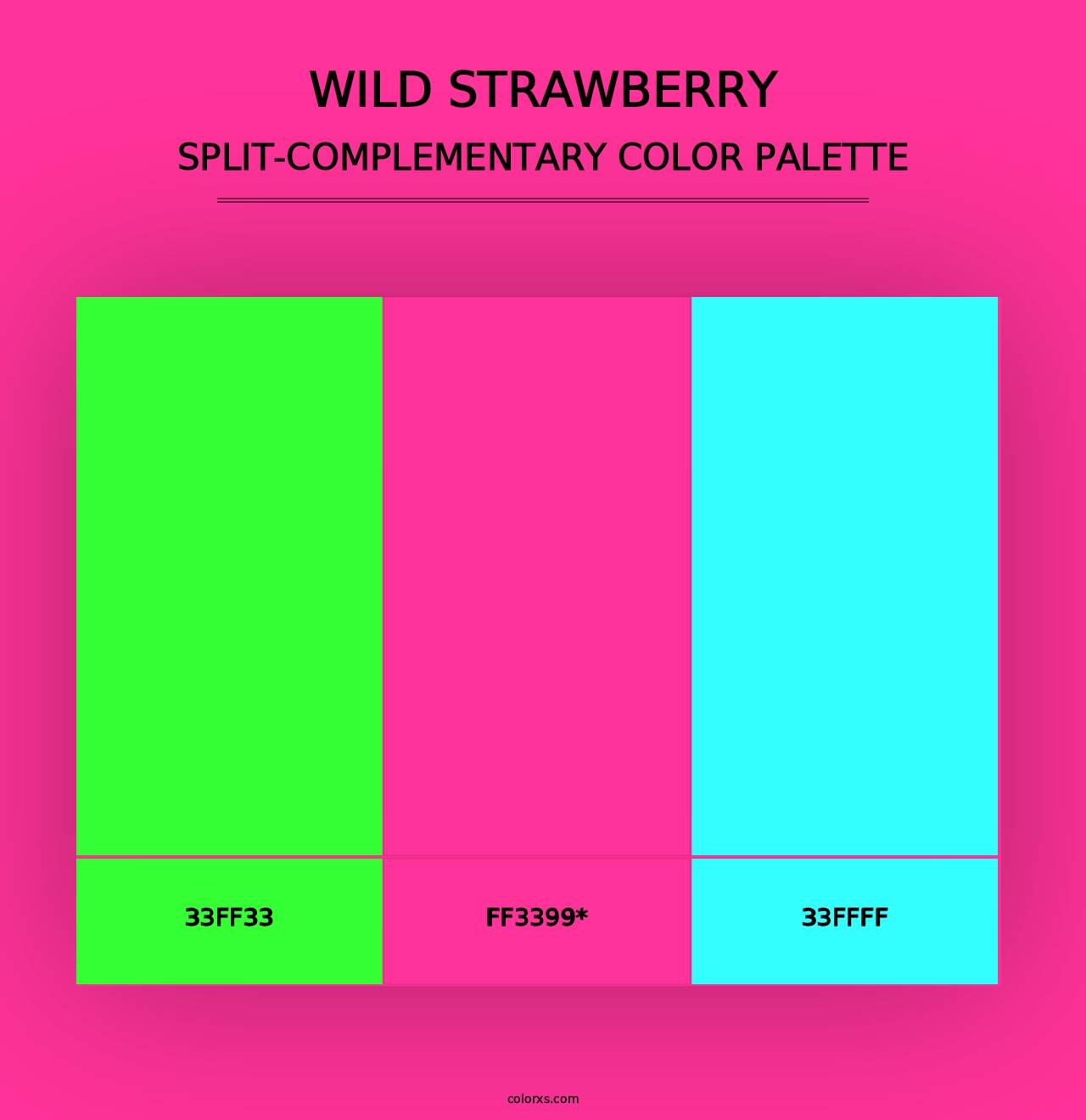 Wild Strawberry - Split-Complementary Color Palette