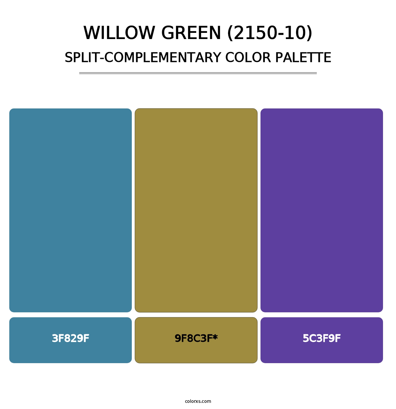 Willow Green (2150-10) - Split-Complementary Color Palette