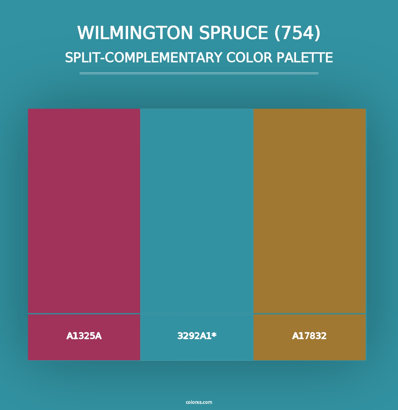 Wilmington Spruce (754) - Split-Complementary Color Palette