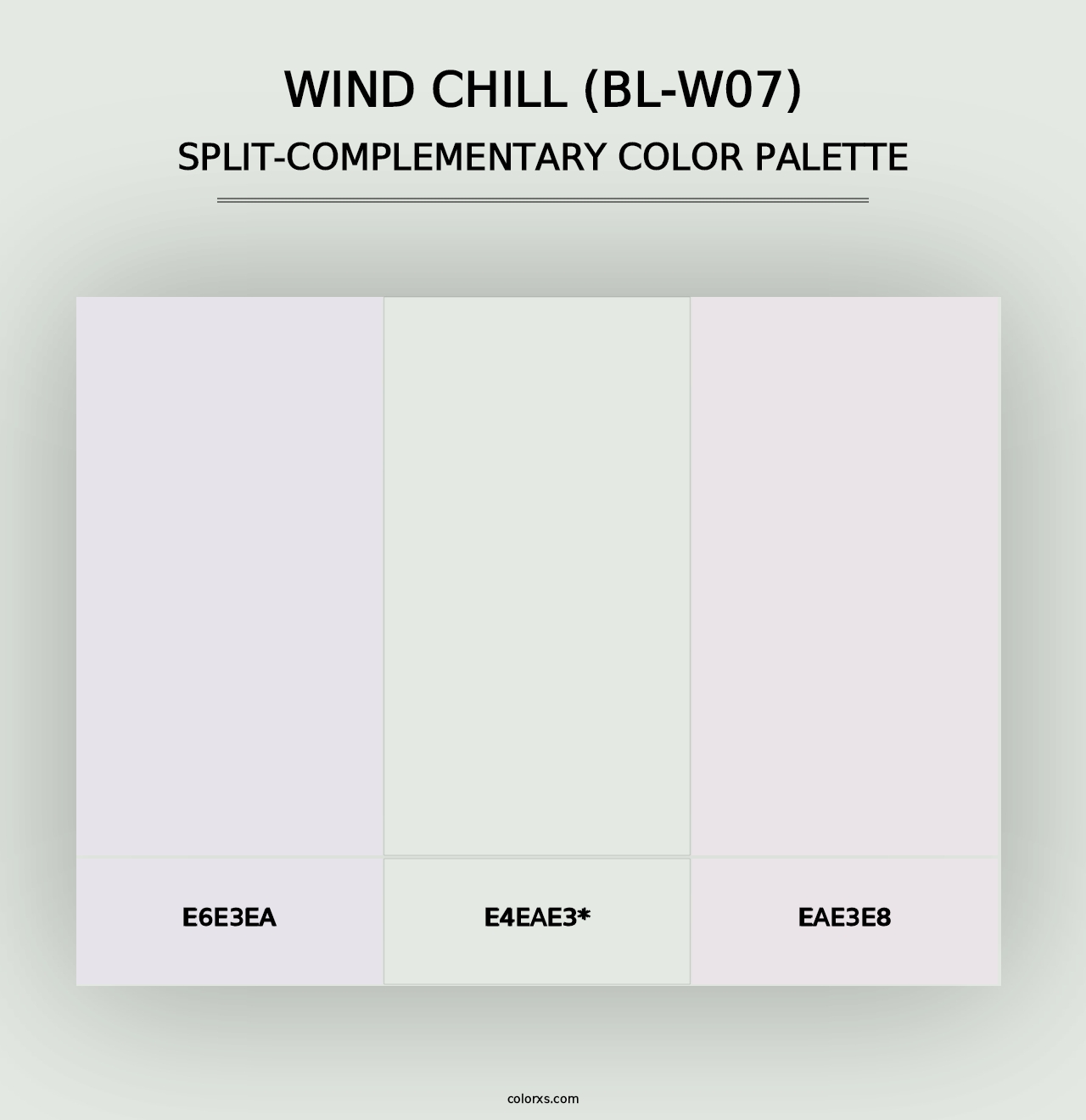 Wind Chill (BL-W07) - Split-Complementary Color Palette