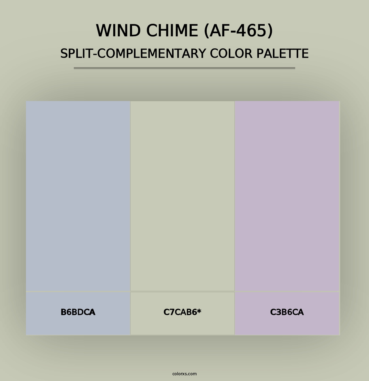 Wind Chime (AF-465) - Split-Complementary Color Palette