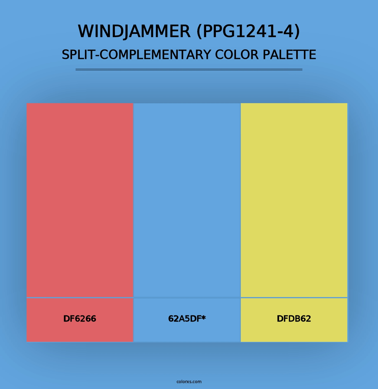 Windjammer (PPG1241-4) - Split-Complementary Color Palette