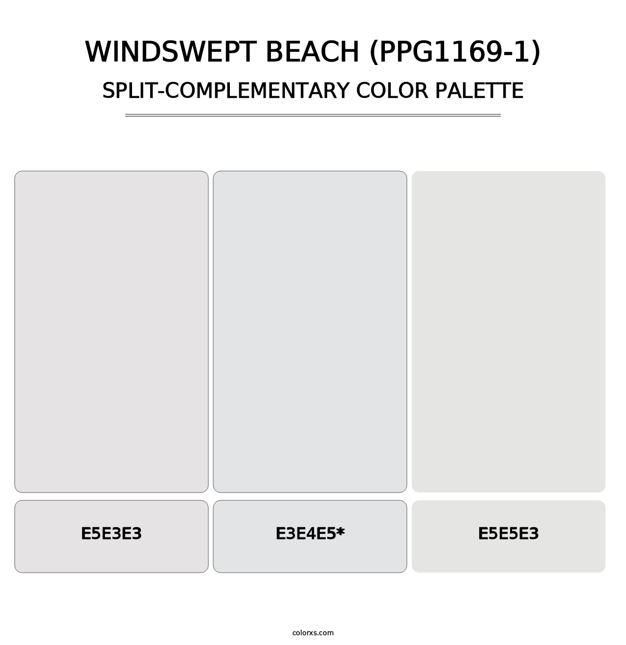 Windswept Beach (PPG1169-1) - Split-Complementary Color Palette