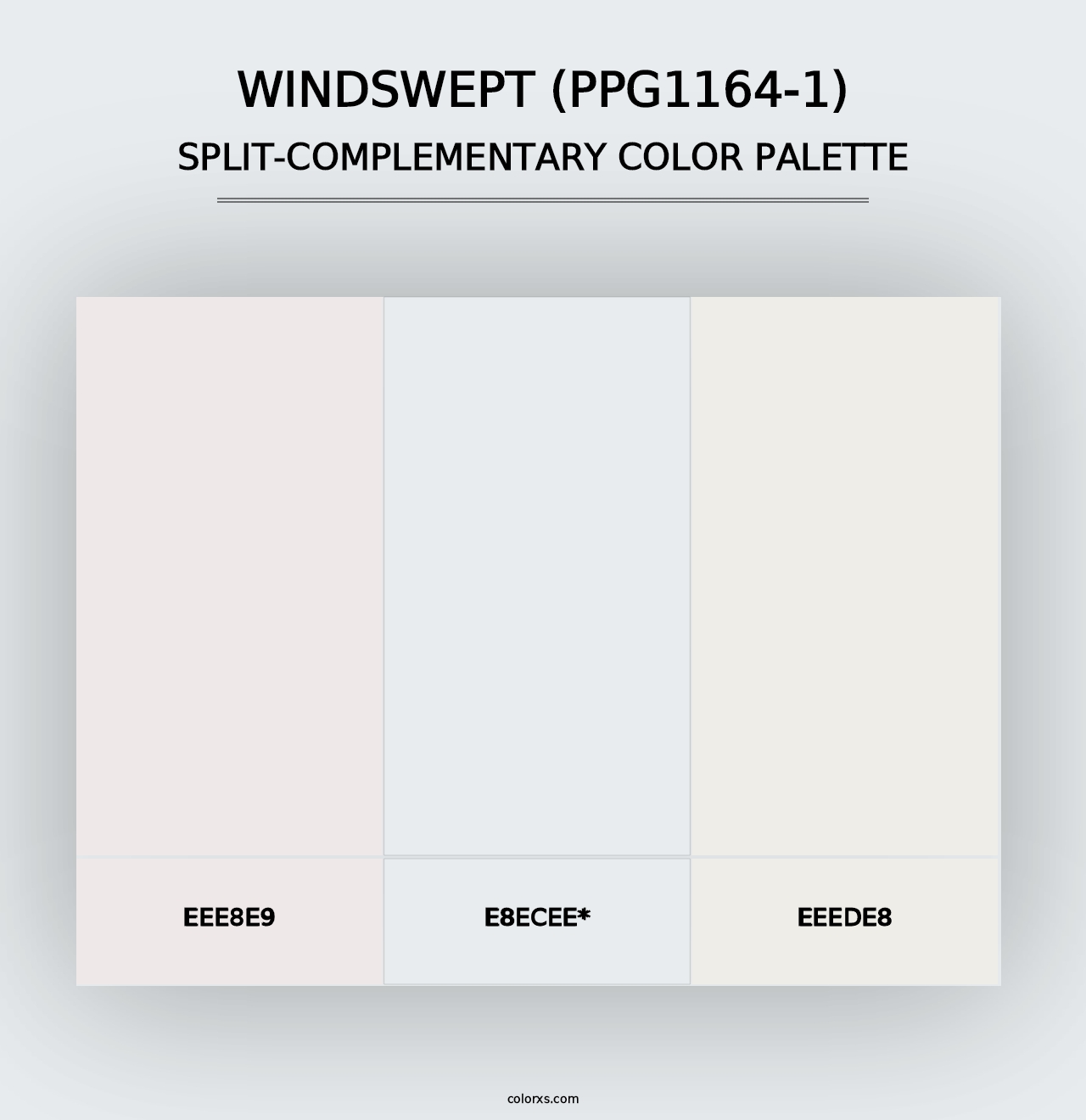 Windswept (PPG1164-1) - Split-Complementary Color Palette