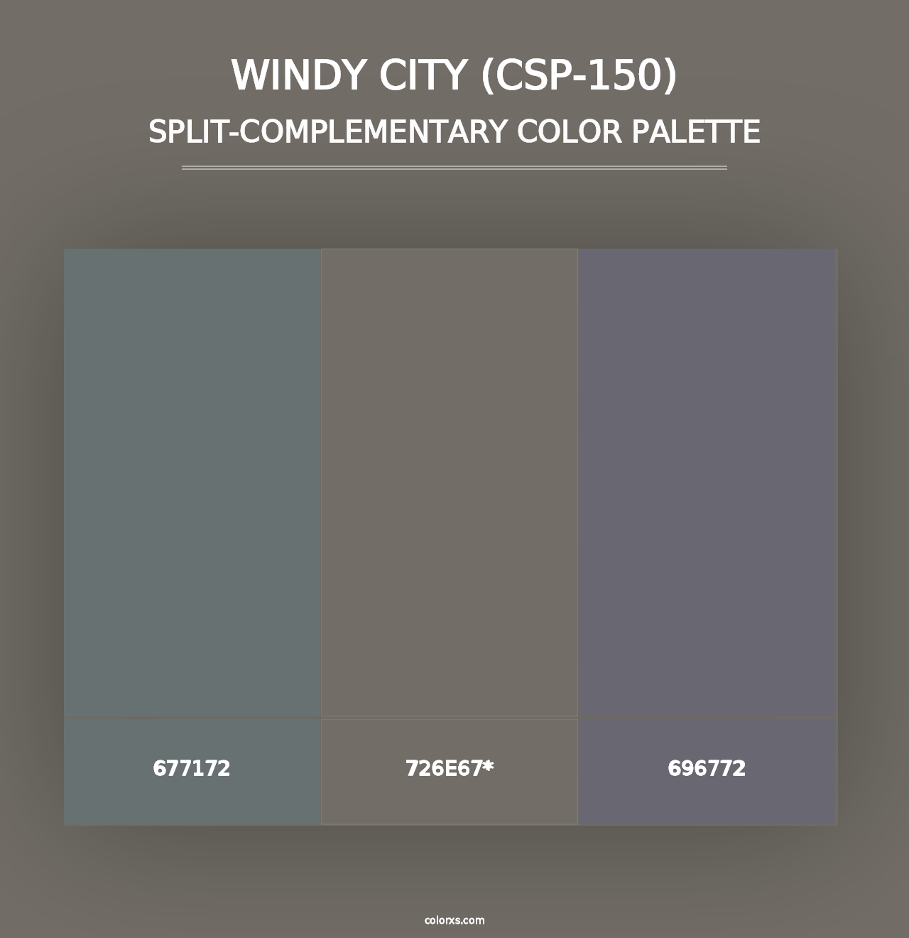 Windy City (CSP-150) - Split-Complementary Color Palette