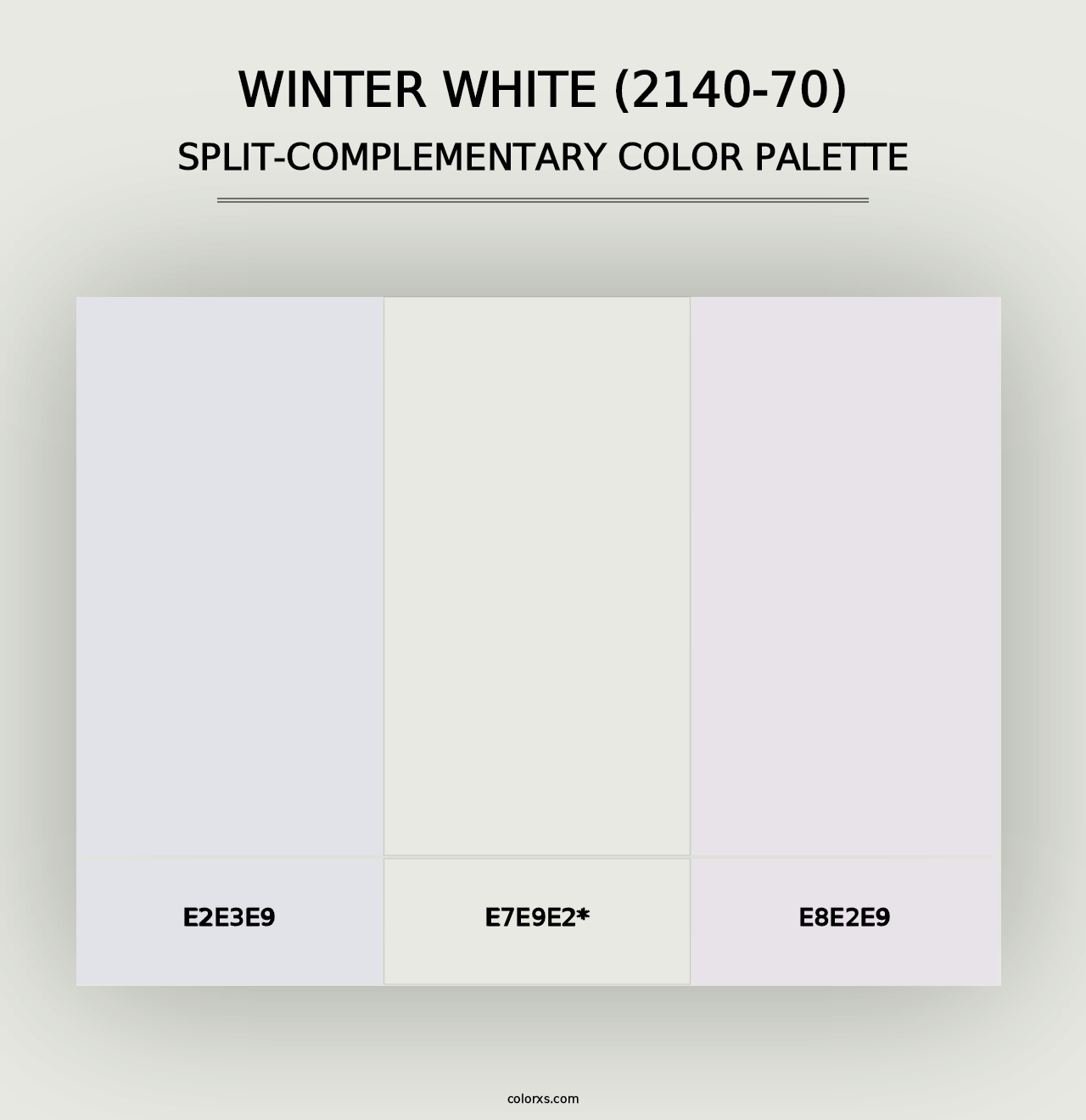 Winter White (2140-70) - Split-Complementary Color Palette