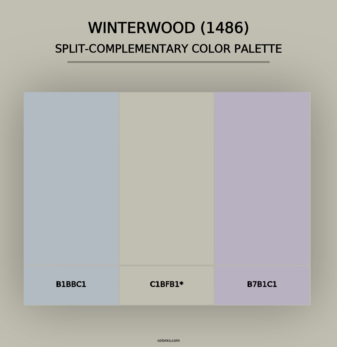 Winterwood (1486) - Split-Complementary Color Palette