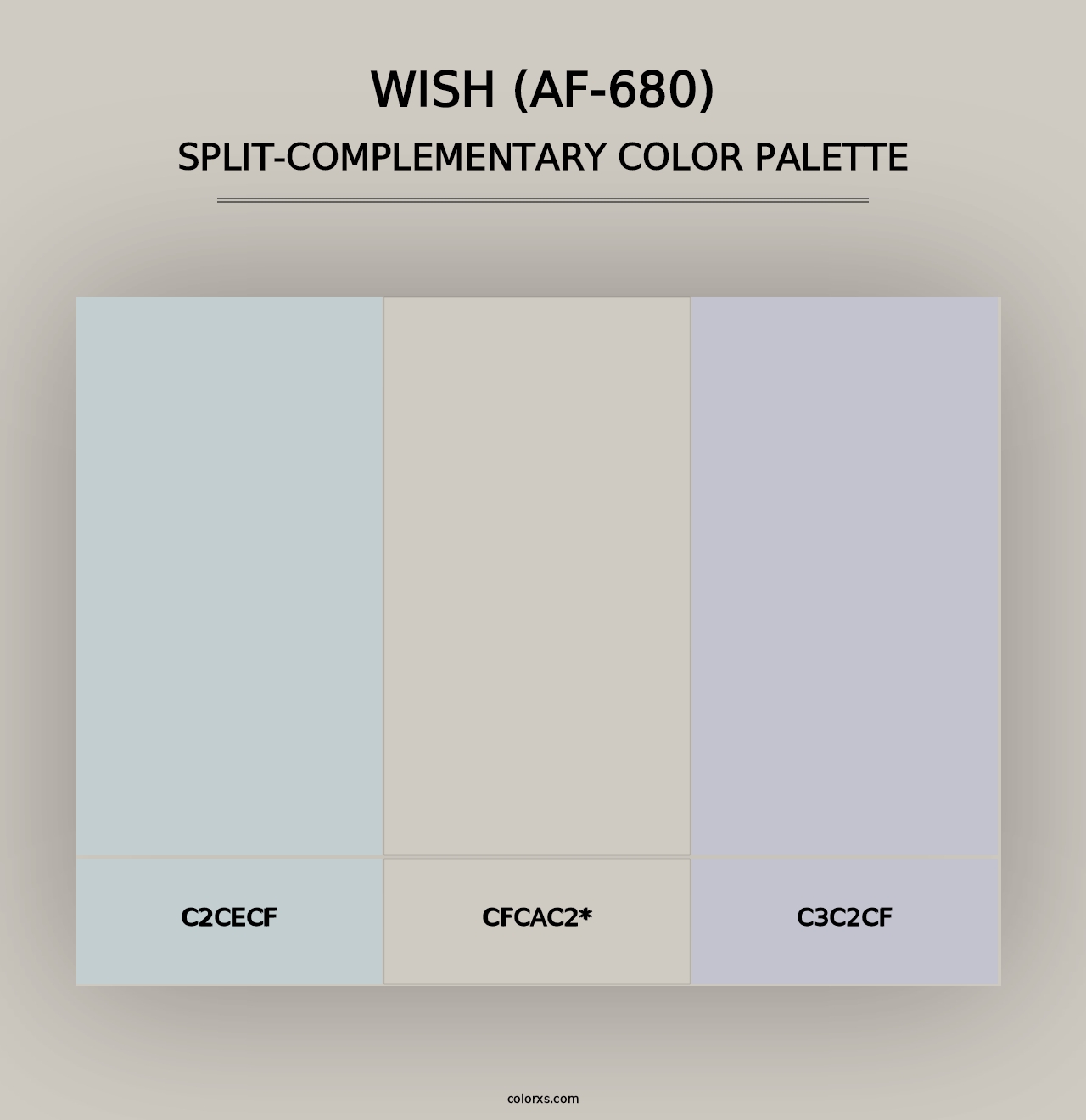 Wish (AF-680) - Split-Complementary Color Palette