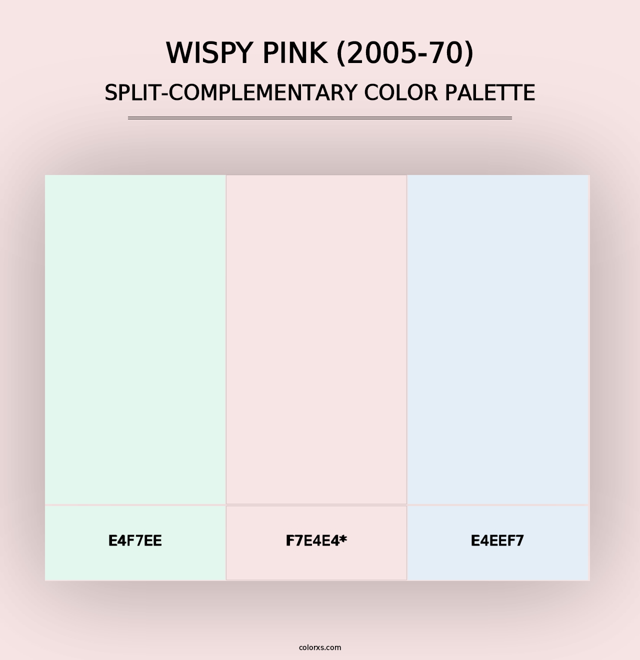 Wispy Pink (2005-70) - Split-Complementary Color Palette