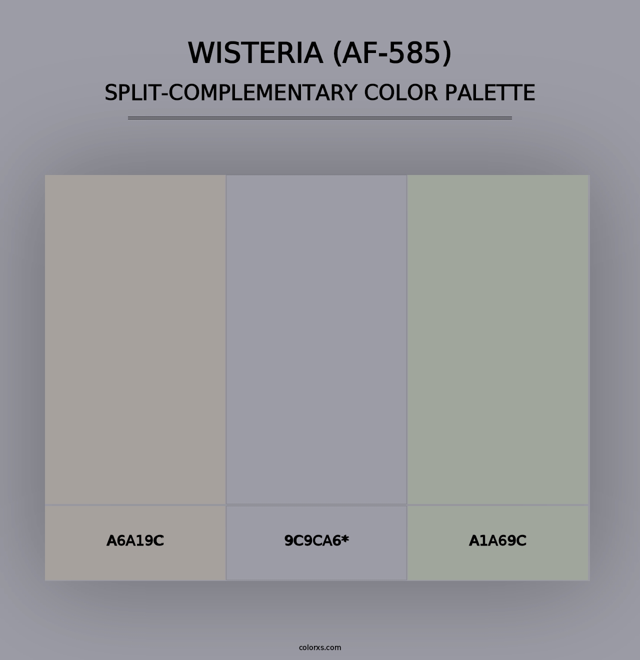 Wisteria (AF-585) - Split-Complementary Color Palette