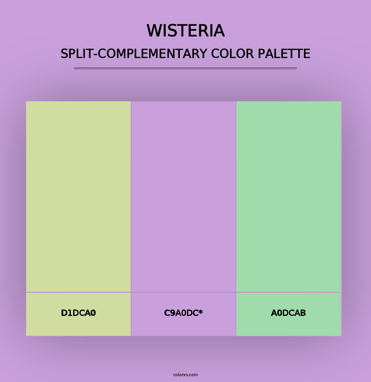 Wisteria - Split-Complementary Color Palette