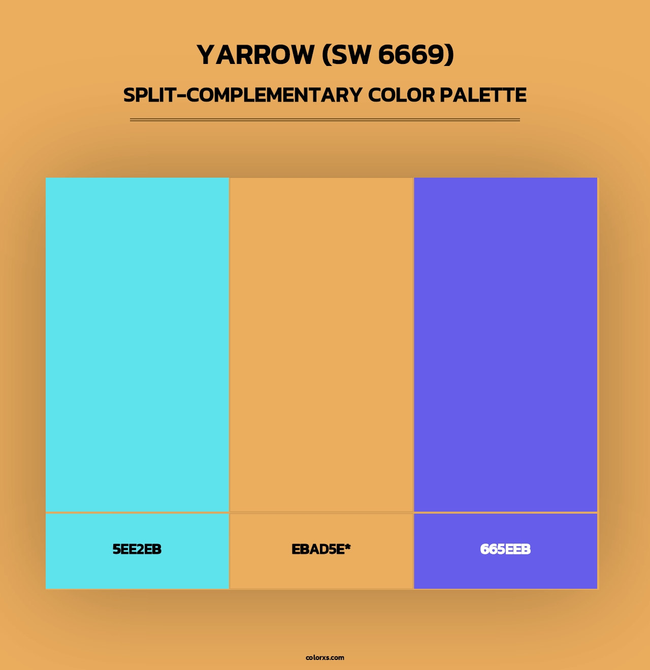 Yarrow (SW 6669) - Split-Complementary Color Palette