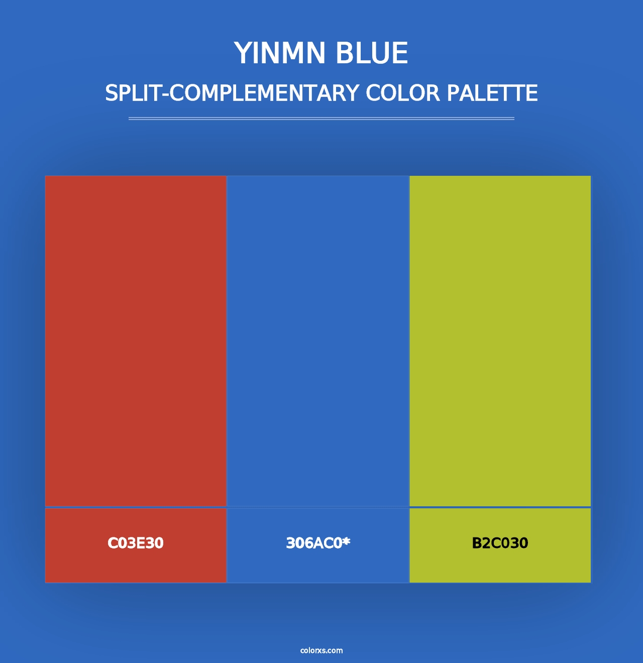 YInMn Blue - Split-Complementary Color Palette