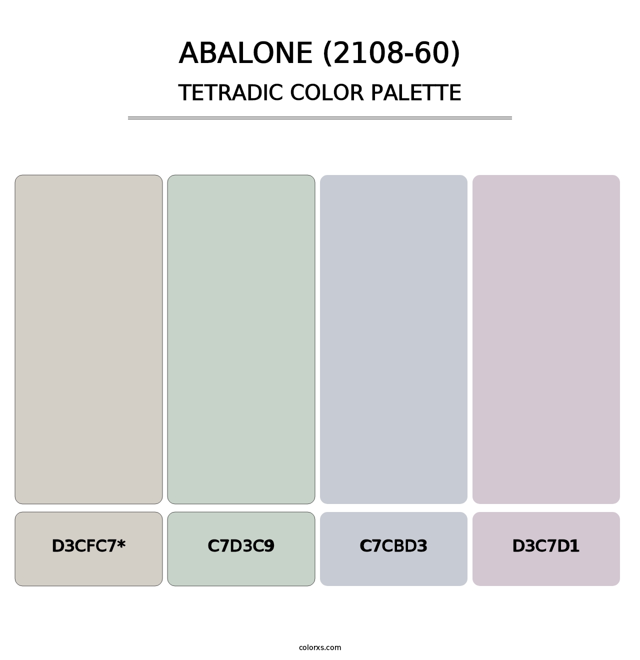 Abalone (2108-60) - Tetradic Color Palette