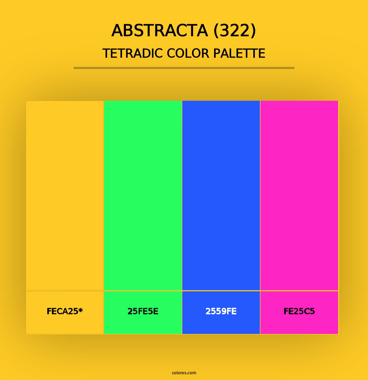 Abstracta (322) - Tetradic Color Palette