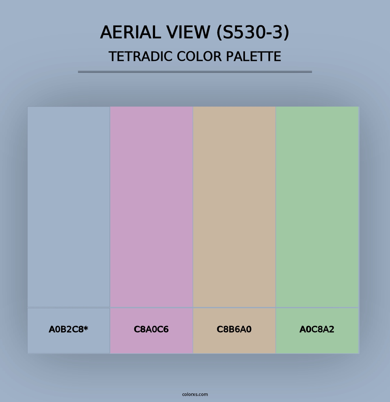 Aerial View (S530-3) - Tetradic Color Palette