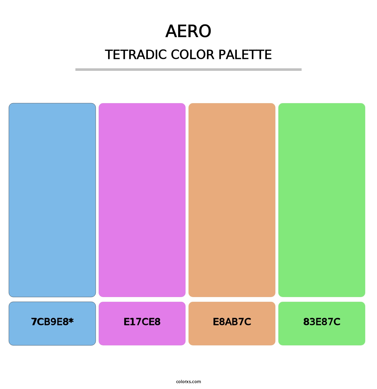Aero - Tetradic Color Palette