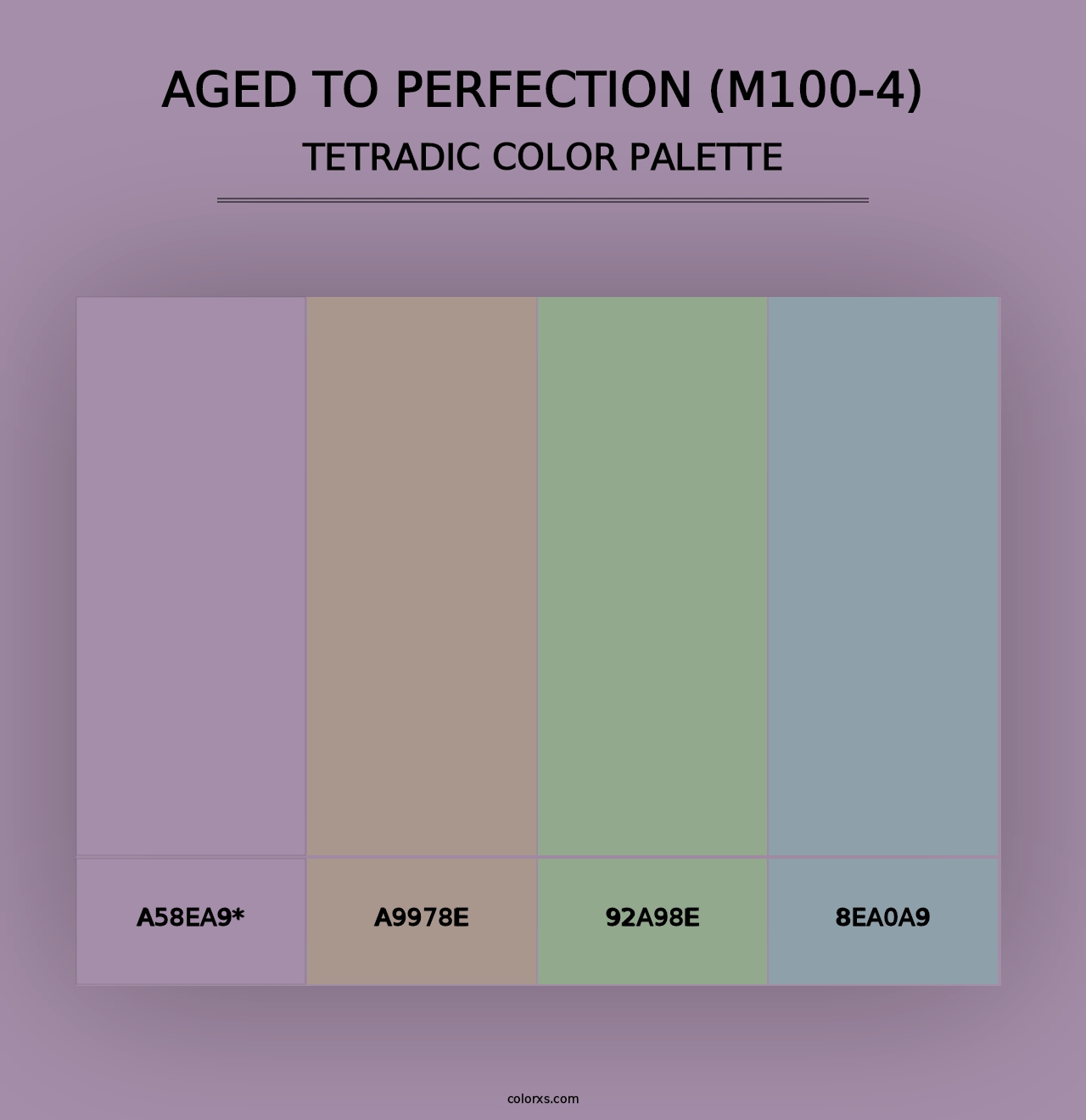 Aged To Perfection (M100-4) - Tetradic Color Palette