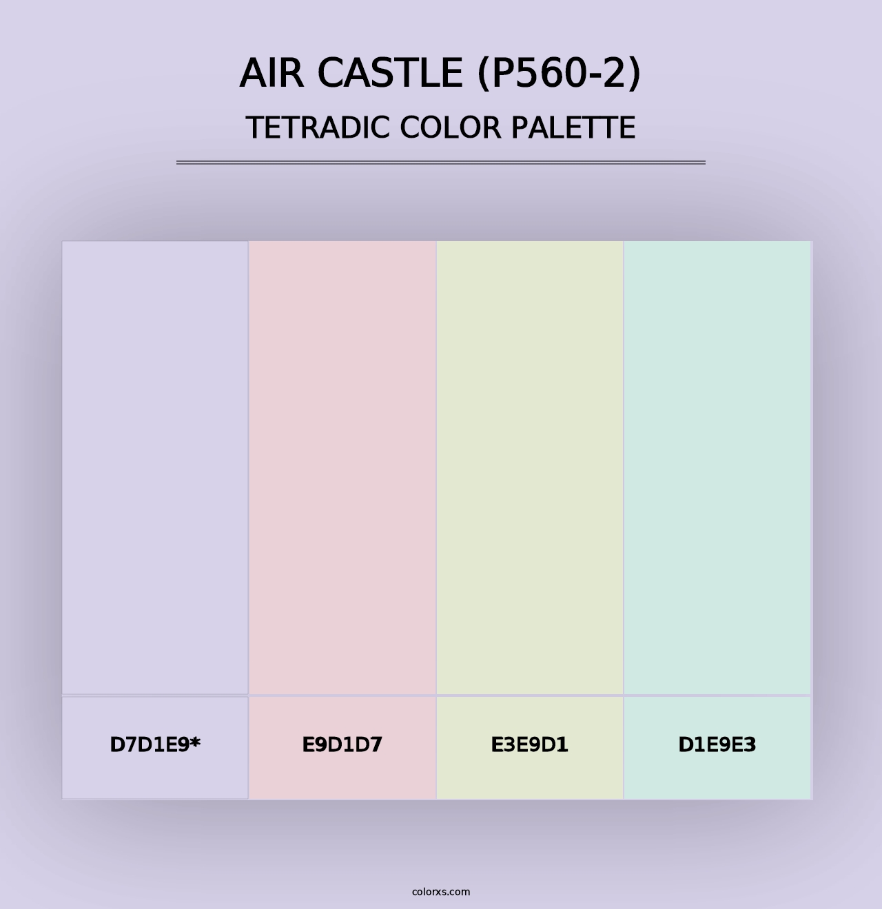 Air Castle (P560-2) - Tetradic Color Palette