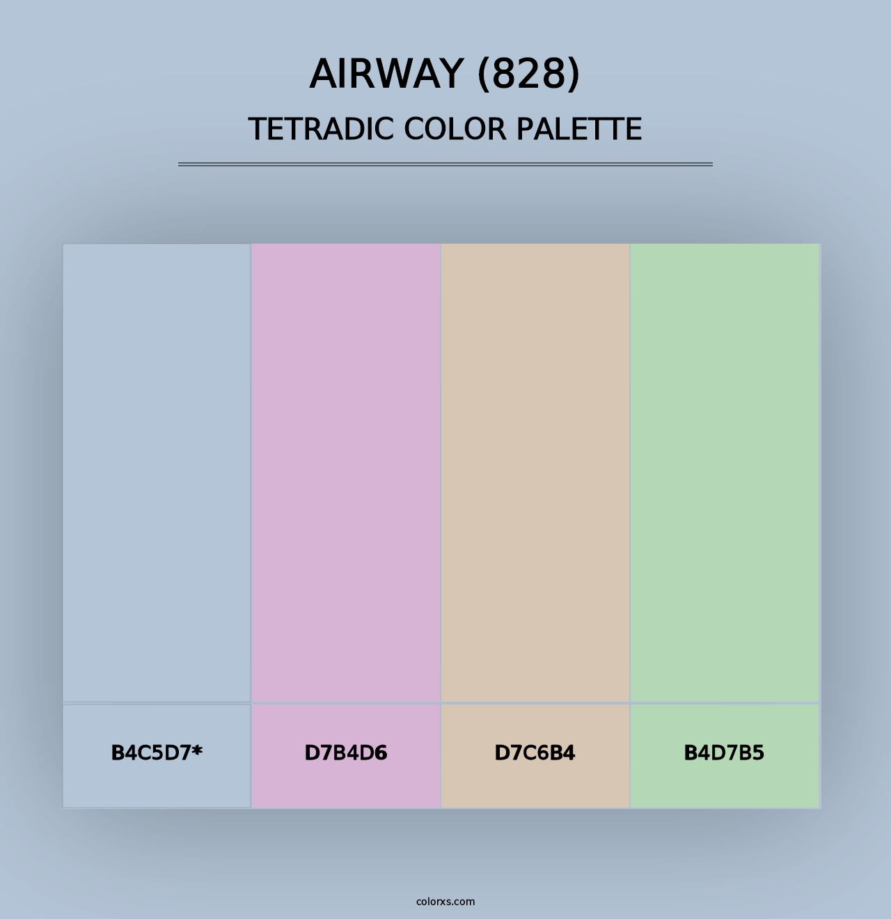 Airway (828) - Tetradic Color Palette