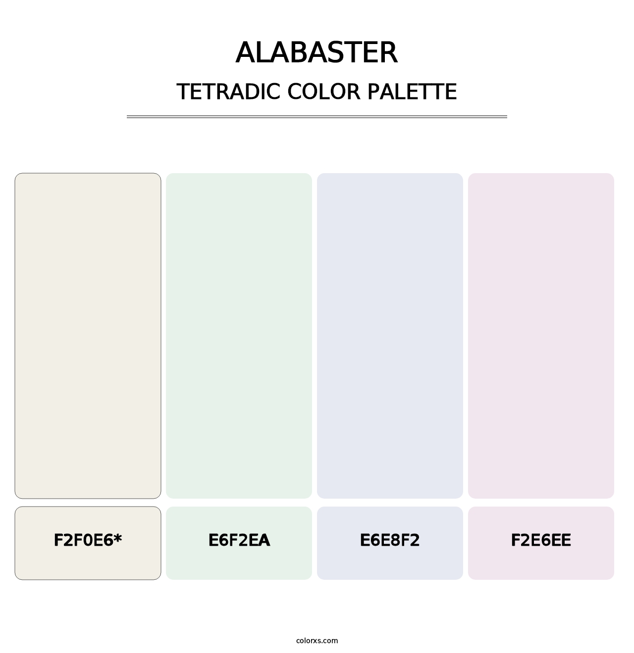 Alabaster - Tetradic Color Palette