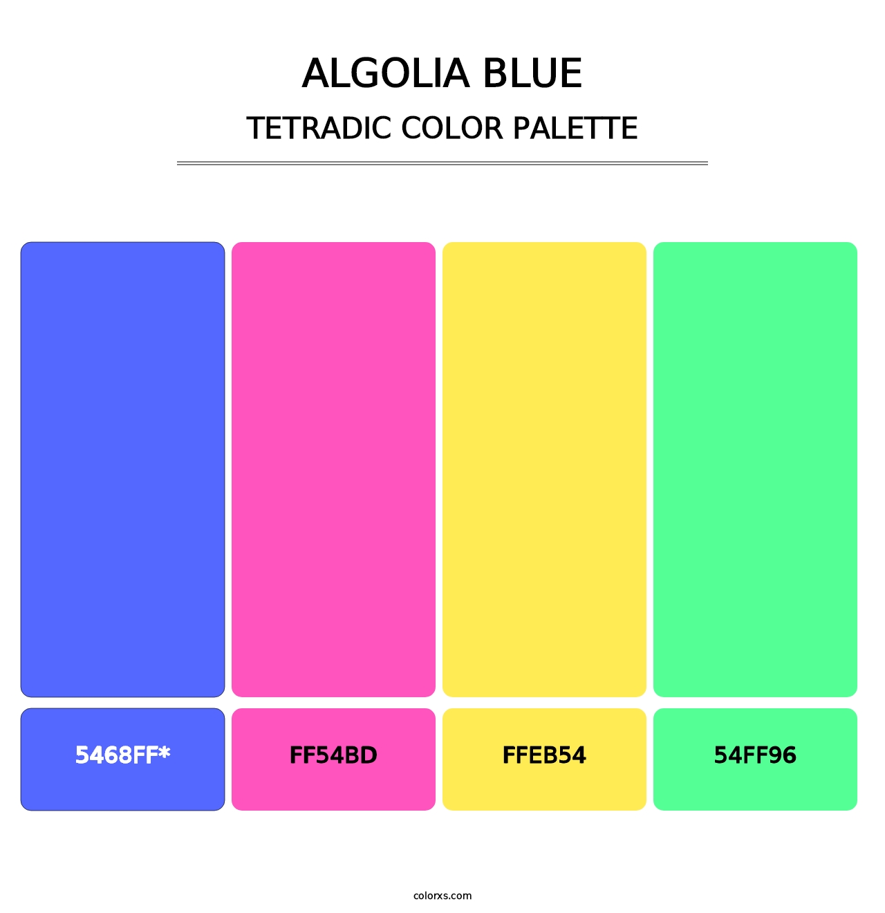 Algolia Blue - Tetradic Color Palette