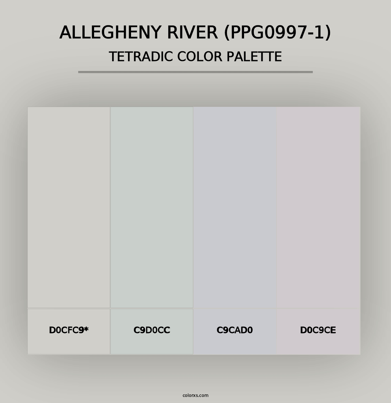 Allegheny River (PPG0997-1) - Tetradic Color Palette