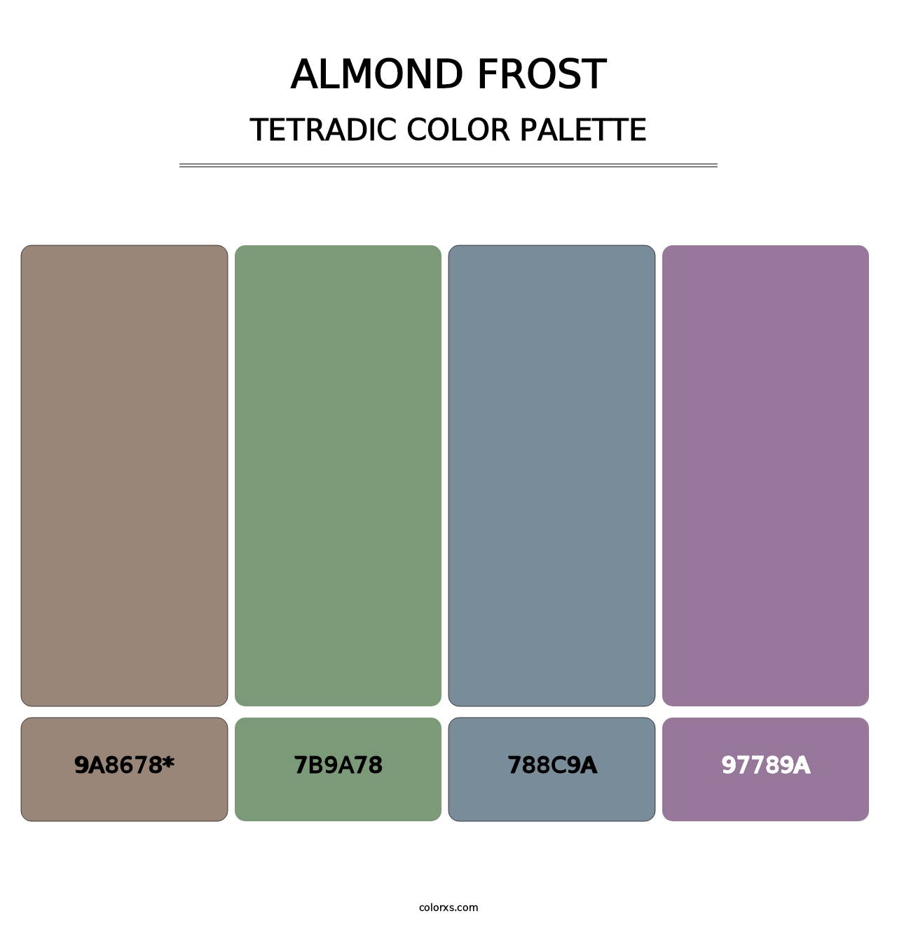 Almond Frost - Tetradic Color Palette