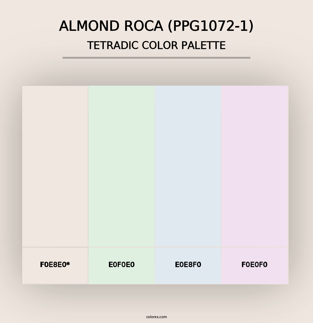 Almond Roca (PPG1072-1) - Tetradic Color Palette