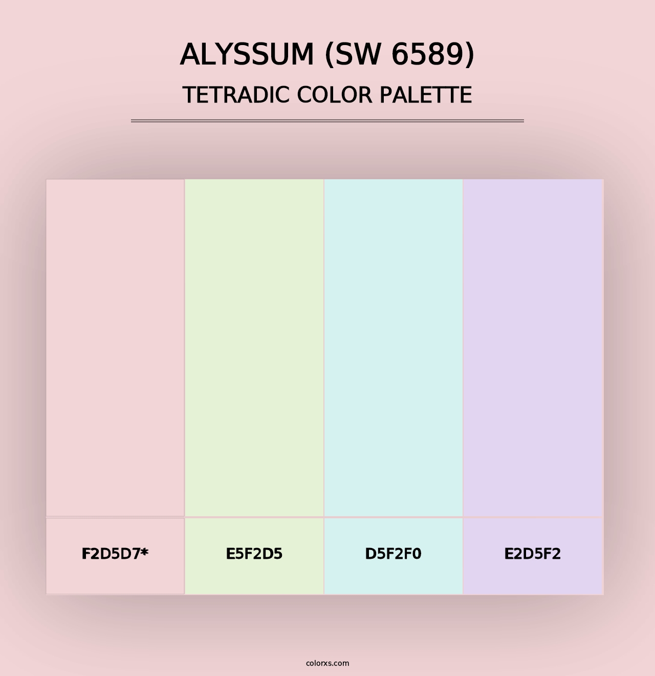 Alyssum (SW 6589) - Tetradic Color Palette