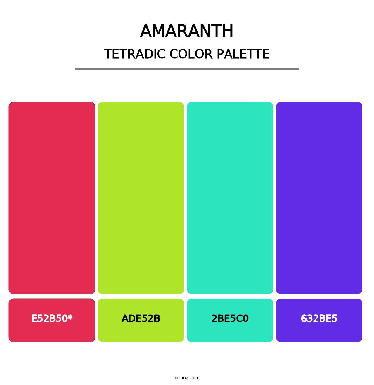 Amaranth - Tetradic Color Palette