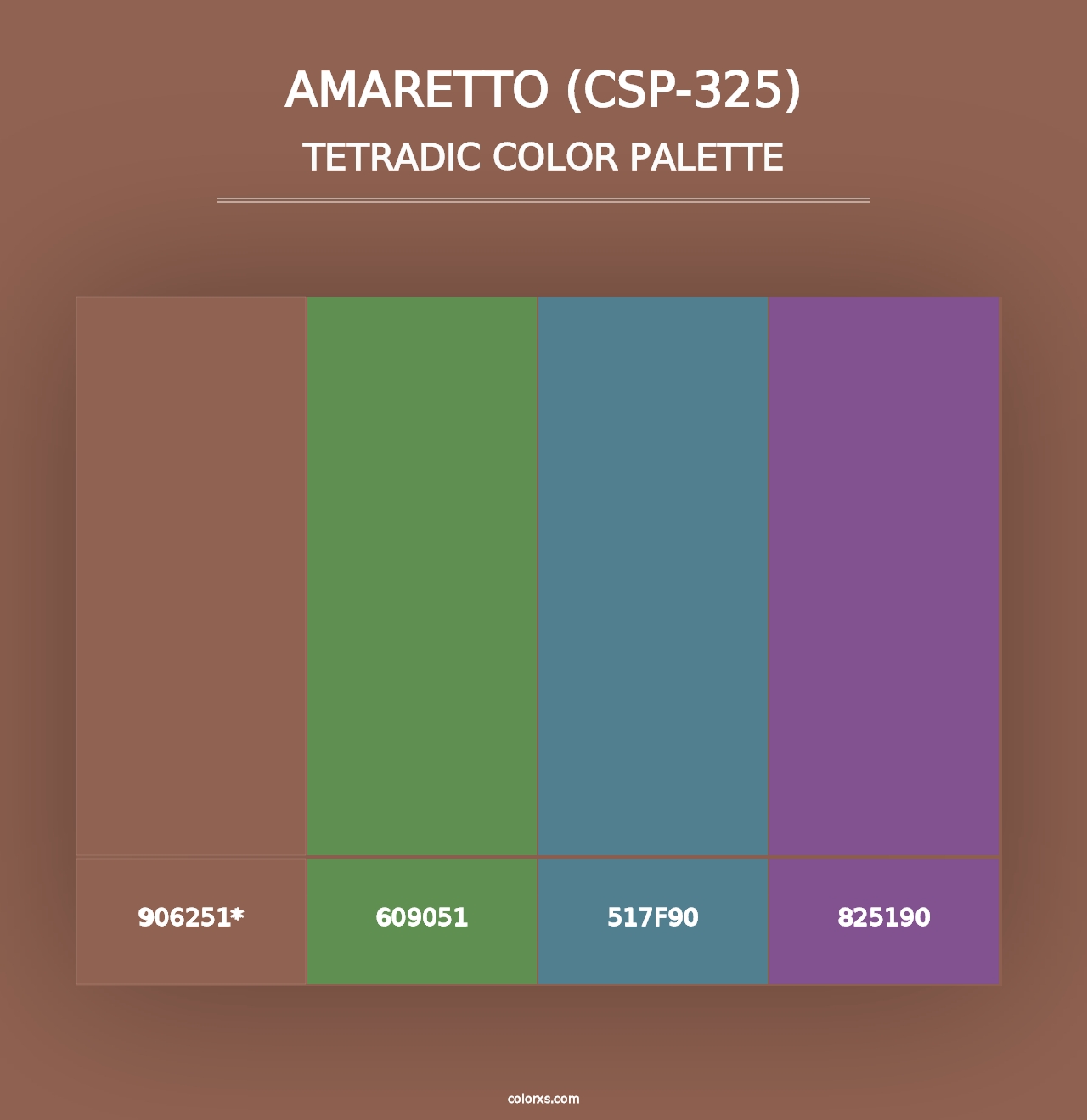 Amaretto (CSP-325) - Tetradic Color Palette