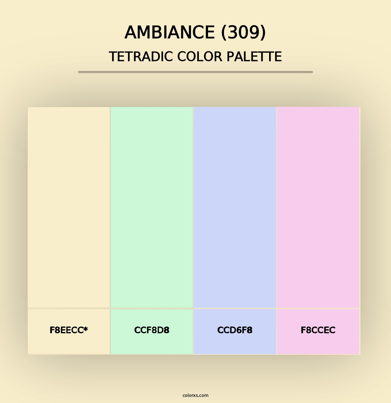 Ambiance (309) - Tetradic Color Palette