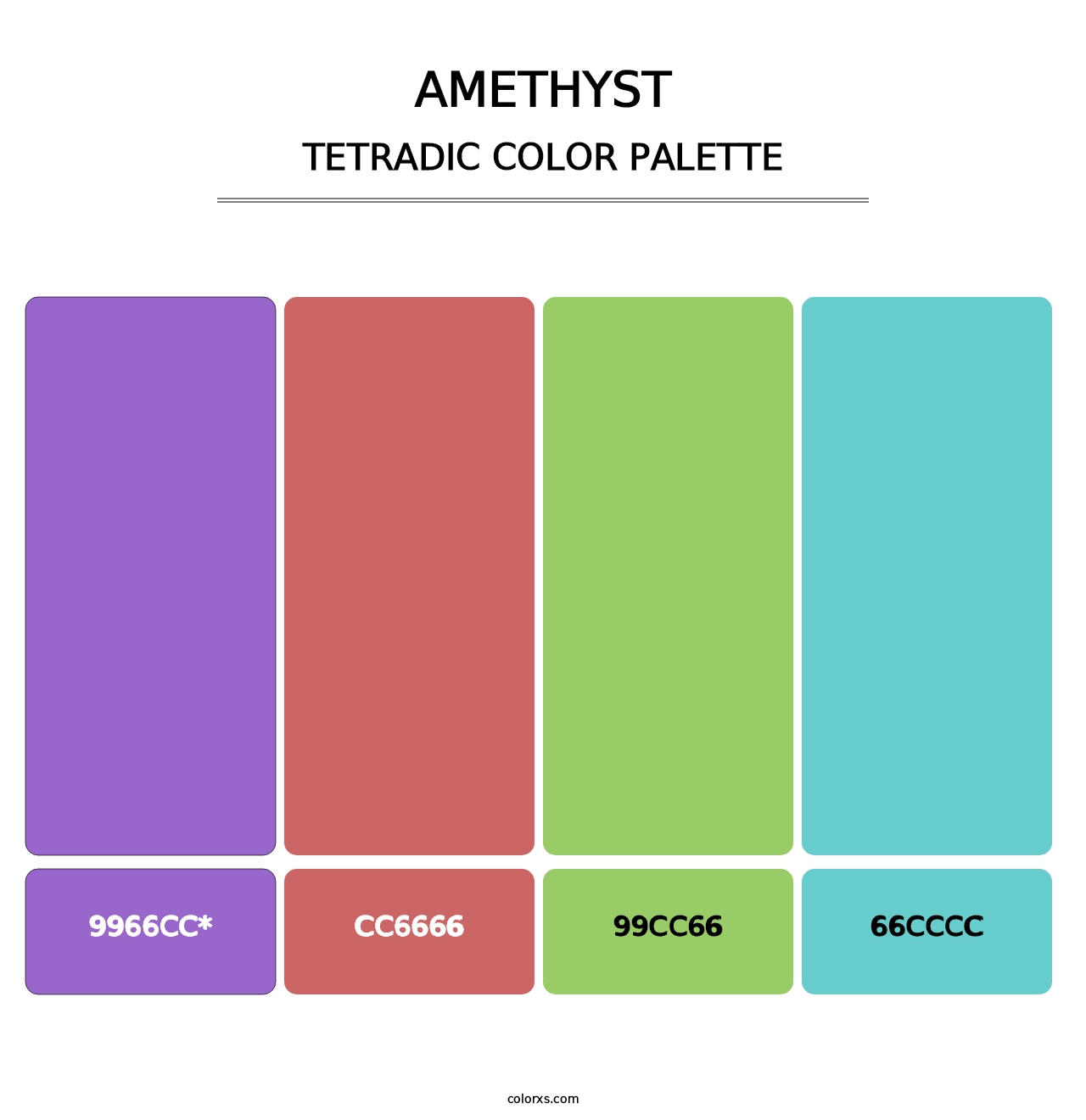 Amethyst - Tetradic Color Palette