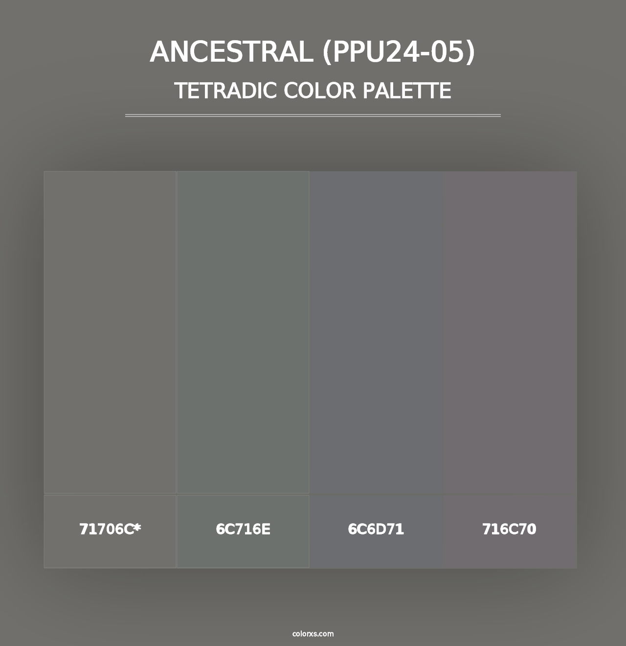 Ancestral (PPU24-05) - Tetradic Color Palette