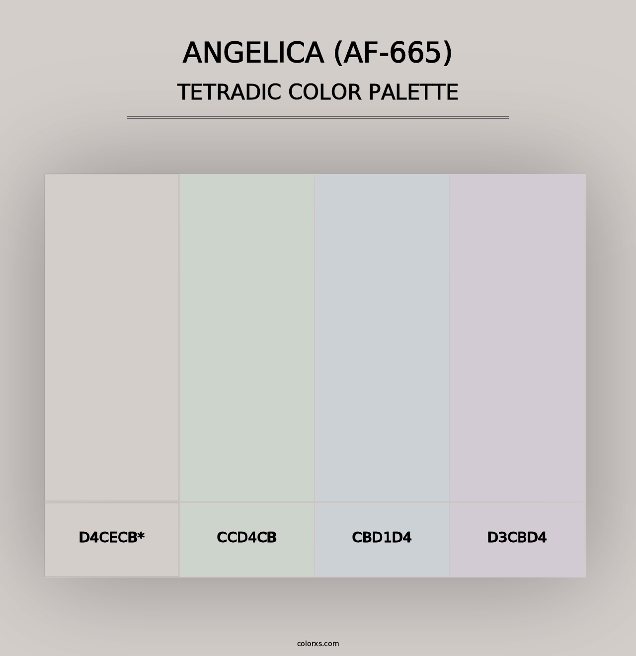 Angelica (AF-665) - Tetradic Color Palette