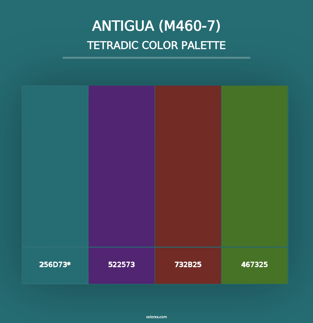 Antigua (M460-7) - Tetradic Color Palette