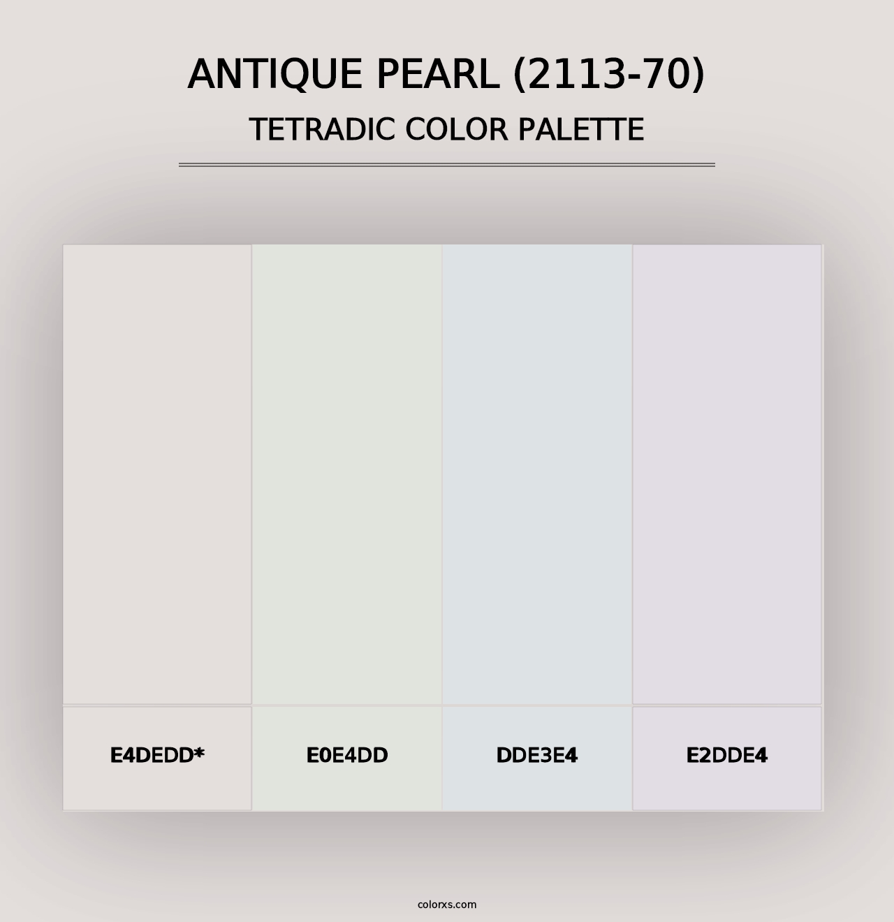 Antique Pearl (2113-70) - Tetradic Color Palette