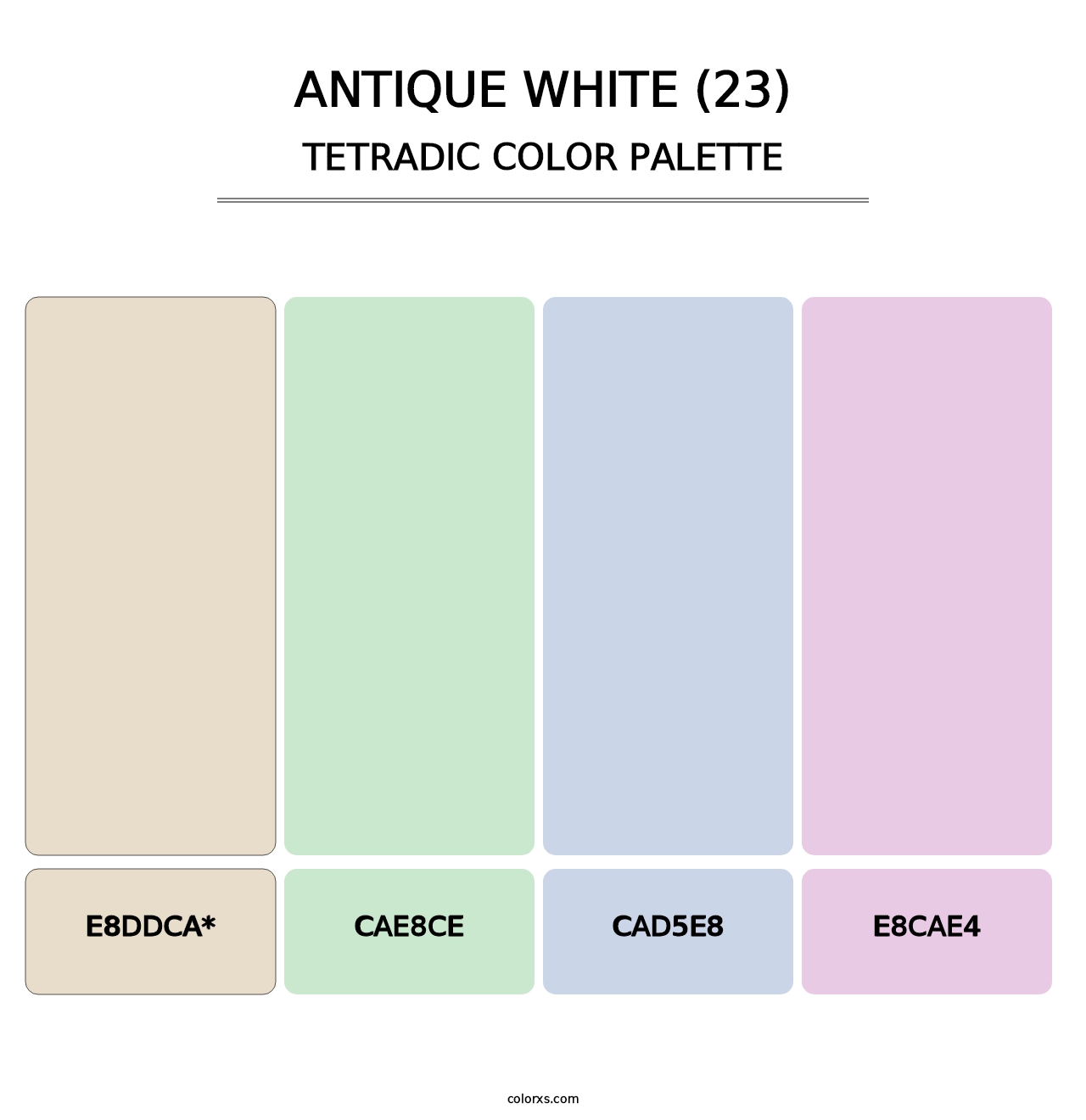 Antique White (23) - Tetradic Color Palette