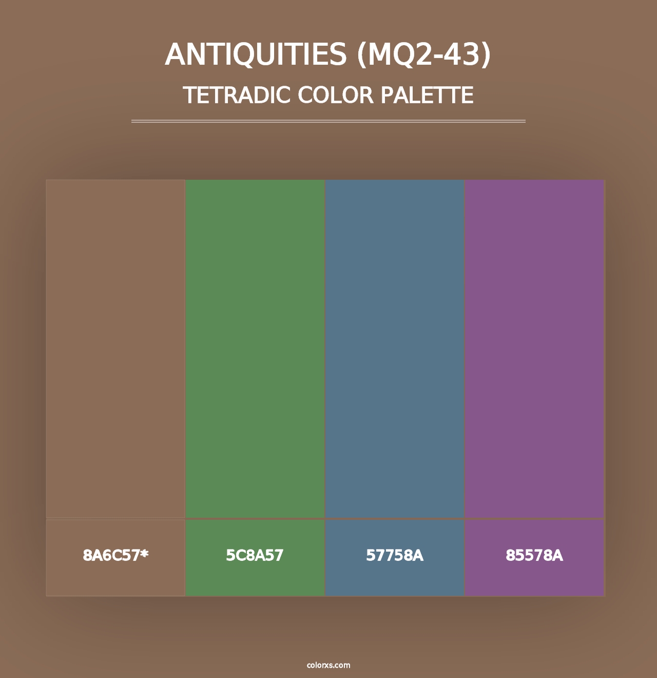 Antiquities (MQ2-43) - Tetradic Color Palette