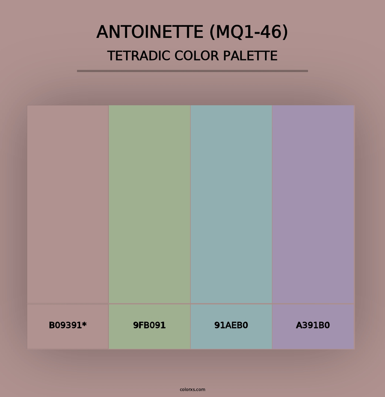 Antoinette (MQ1-46) - Tetradic Color Palette