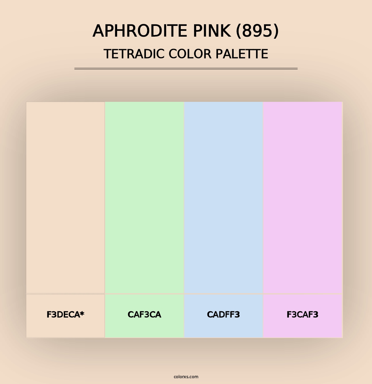 Aphrodite Pink (895) - Tetradic Color Palette