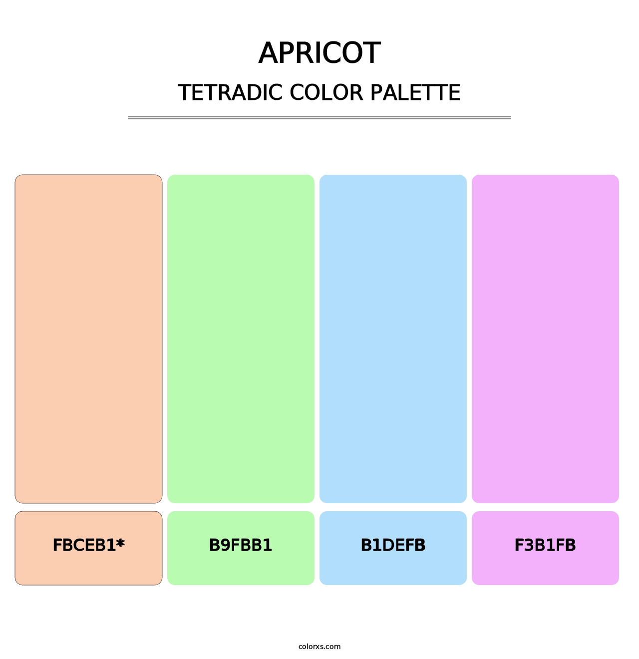 Apricot - Tetradic Color Palette