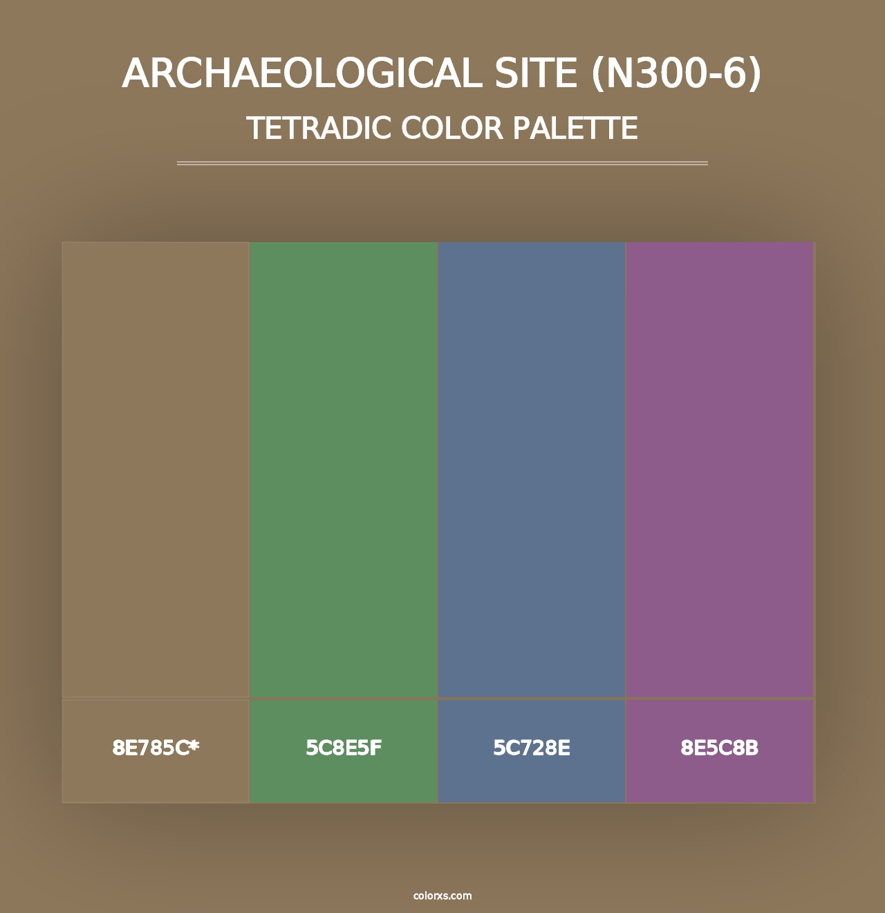 Archaeological Site (N300-6) - Tetradic Color Palette