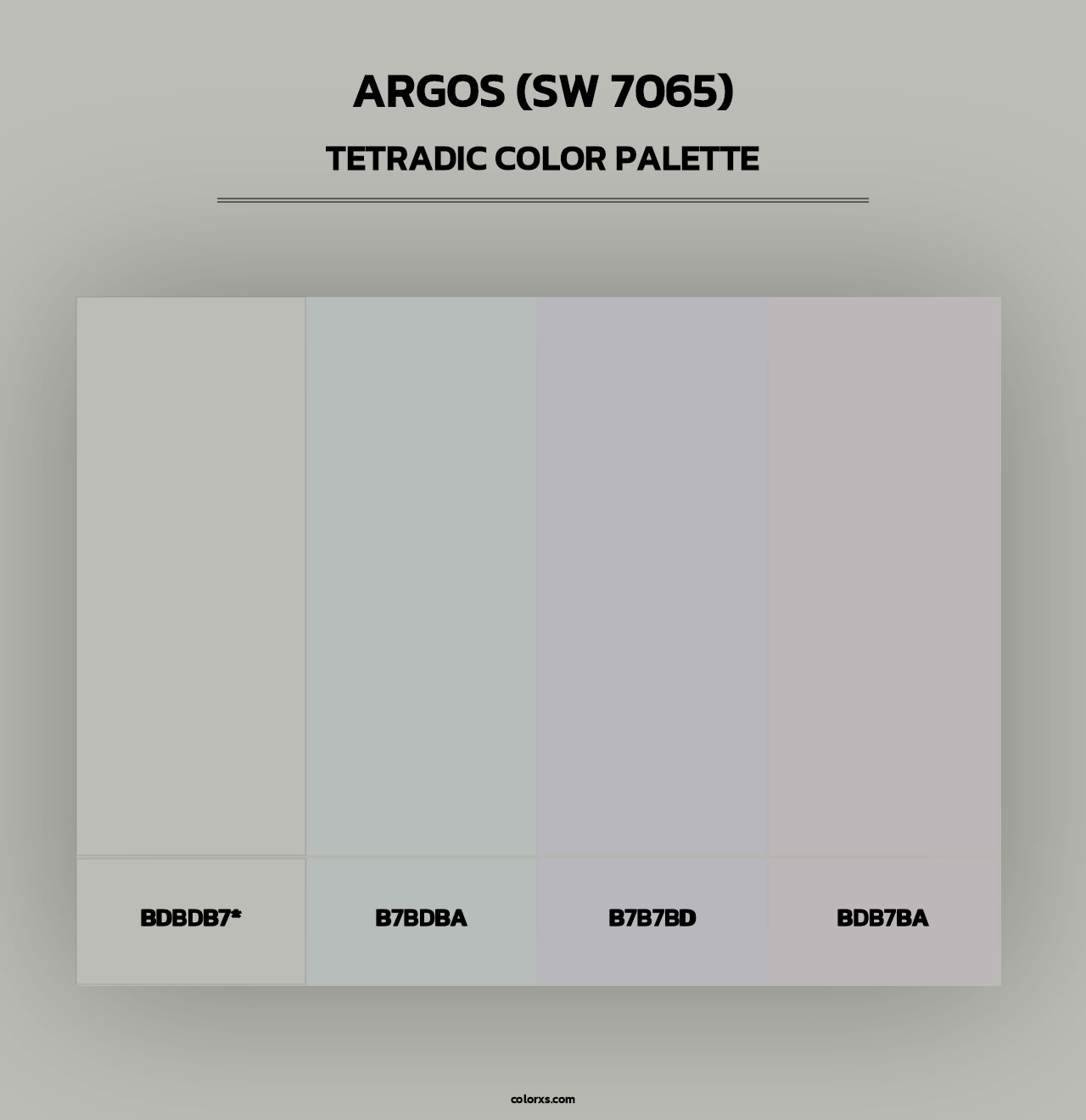 Argos (SW 7065) - Tetradic Color Palette