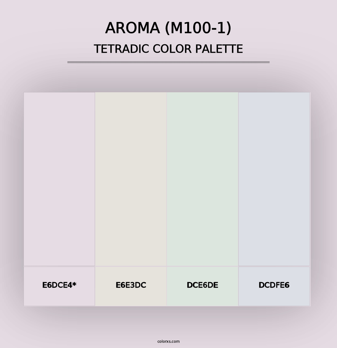 Aroma (M100-1) - Tetradic Color Palette