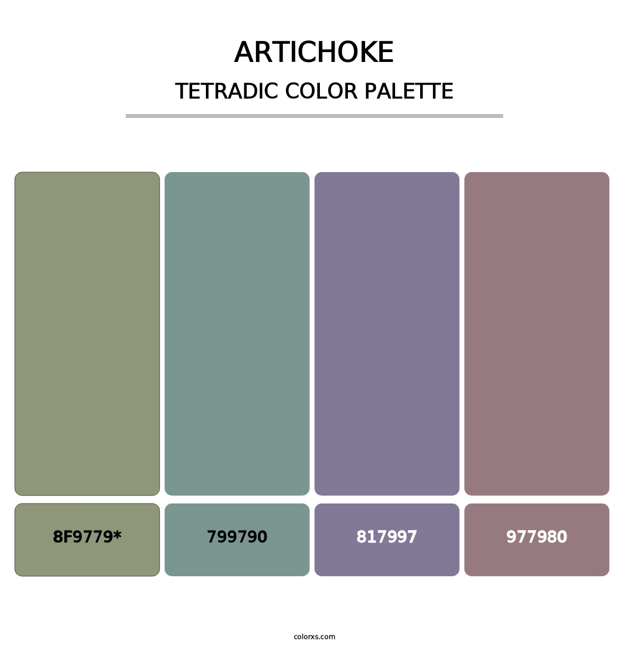 Artichoke - Tetradic Color Palette